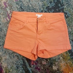 DIY READY coral denim H&M shorts